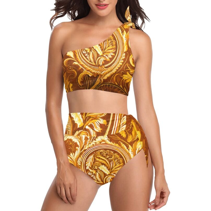 Bellabreed  High Waisted One Shoulder Bikini Set (S16)