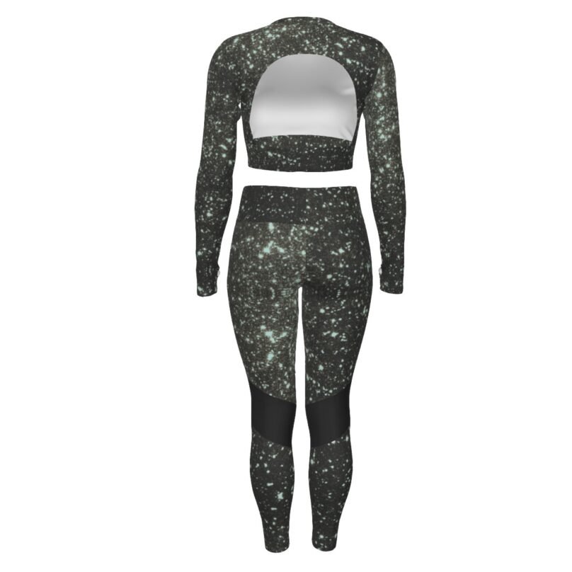 bellabreed Print Women's Sport Set With Backless Top And Leggings - Image 2