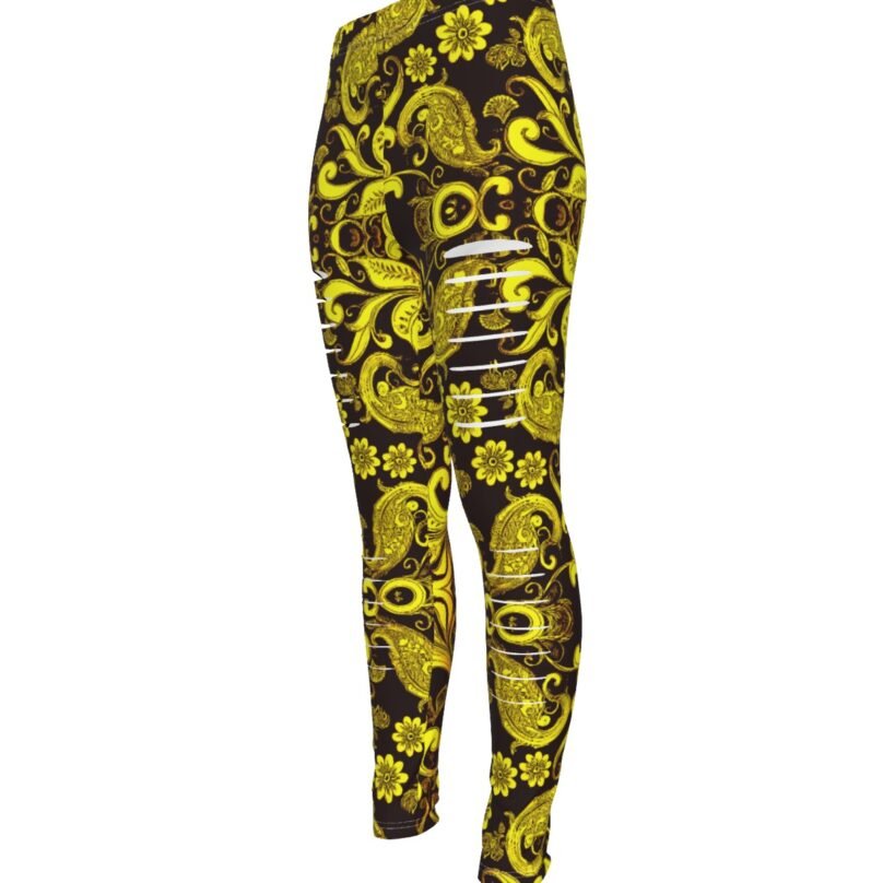 Bellabreed Print Women's Ripped Leggings - Image 4