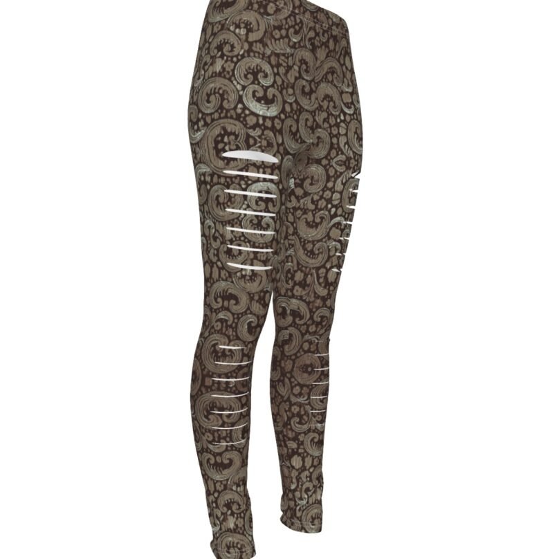 Bellabreed Print Women's Ripped Leggings - Image 3