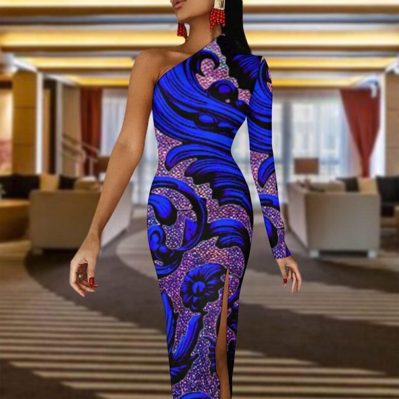 Bellabreed Half Sleeve Slit Dress