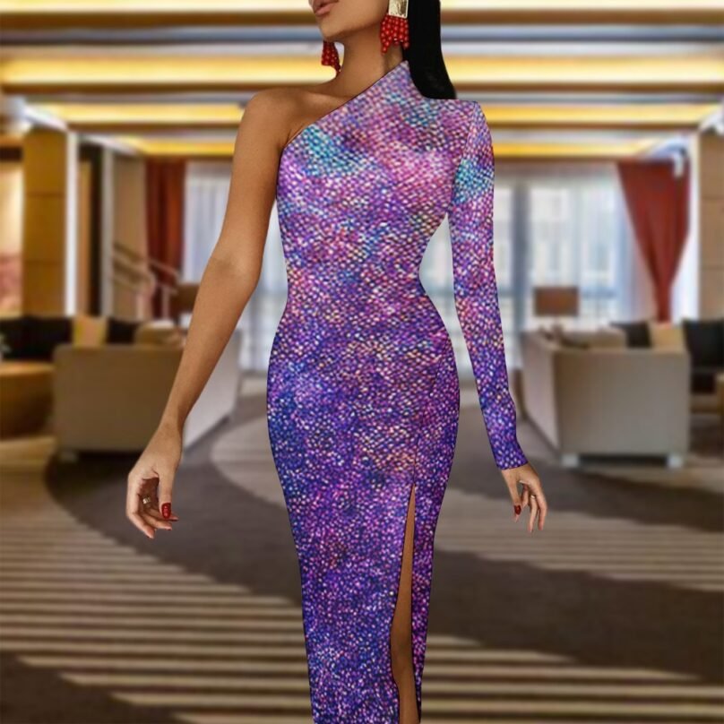 Bellabreed Half Sleeve Slit Dress