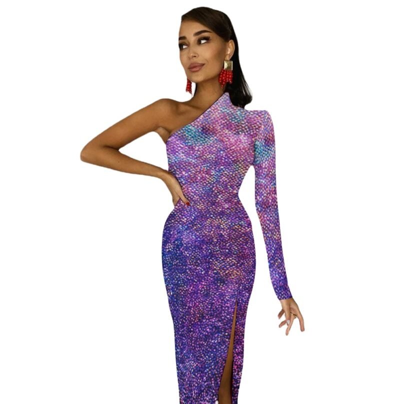 Bellabreed Half Sleeve Slit Dress - Image 5