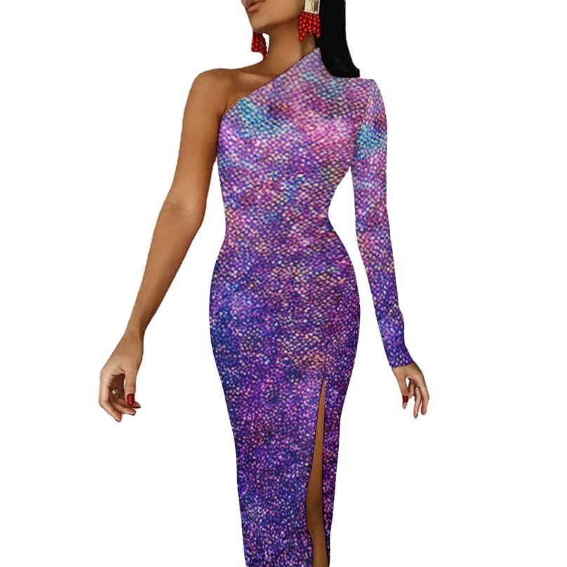 Bellabreed Half Sleeve Slit Dress - Image 3