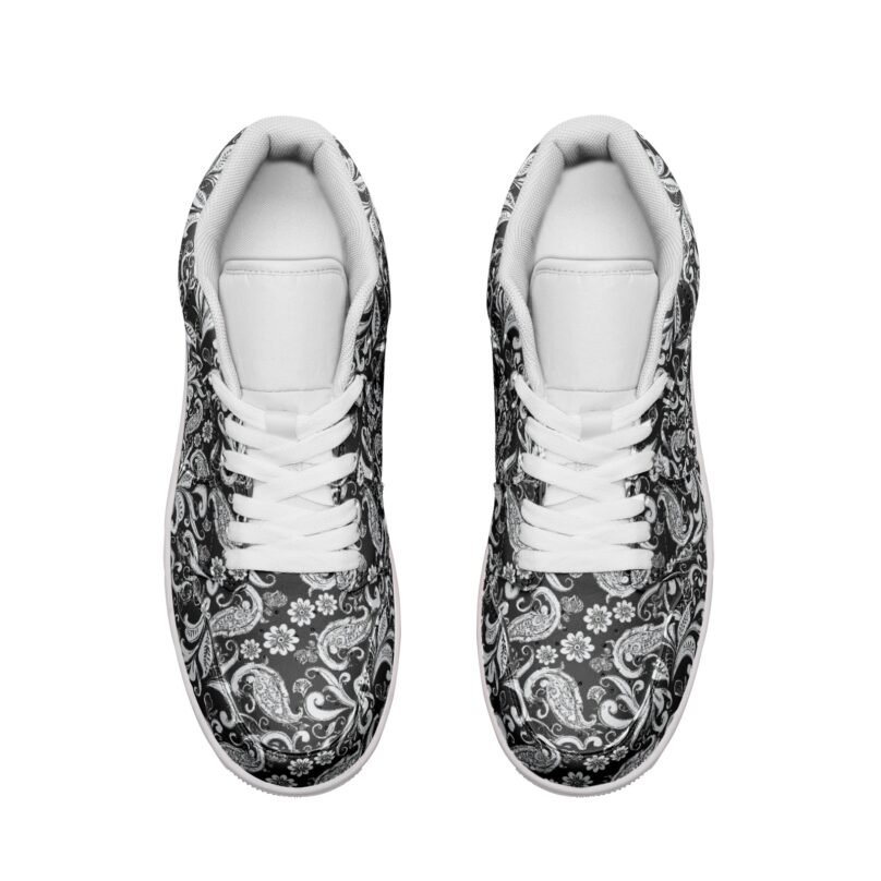 Fullbreedcustom dUnisex Low Top Leather Sneakers - Image 3
