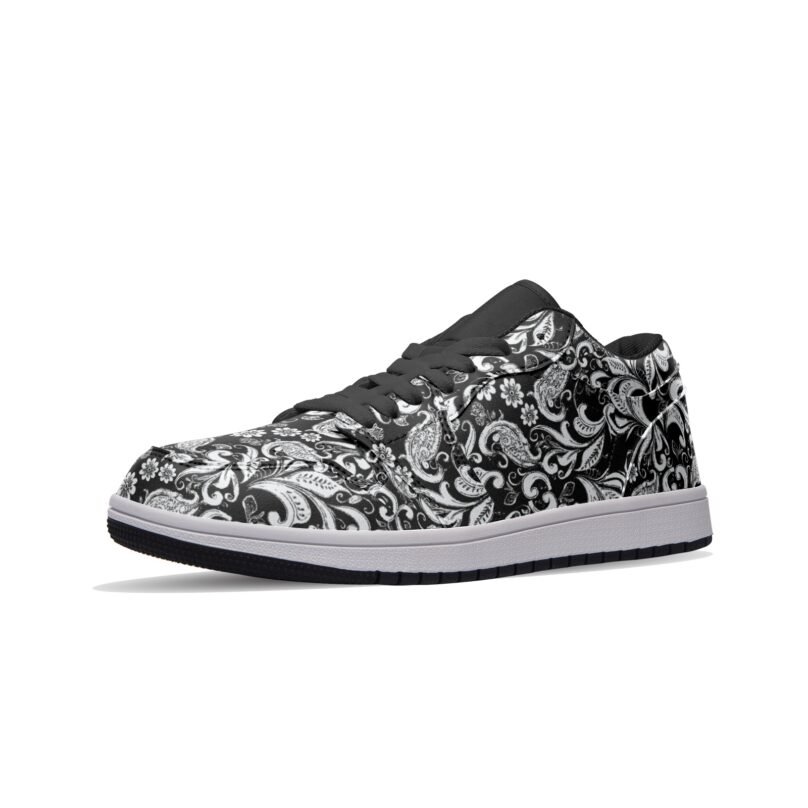 Fullbreedcustom dUnisex Low Top Leather Sneakers - Image 4