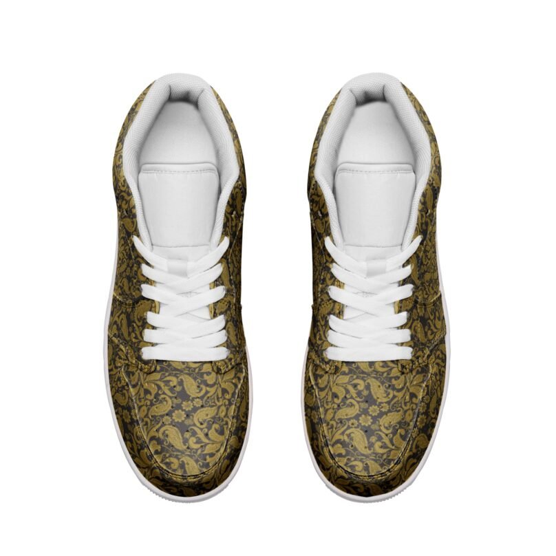Unisex Low Top Leather Sneakers - Image 3