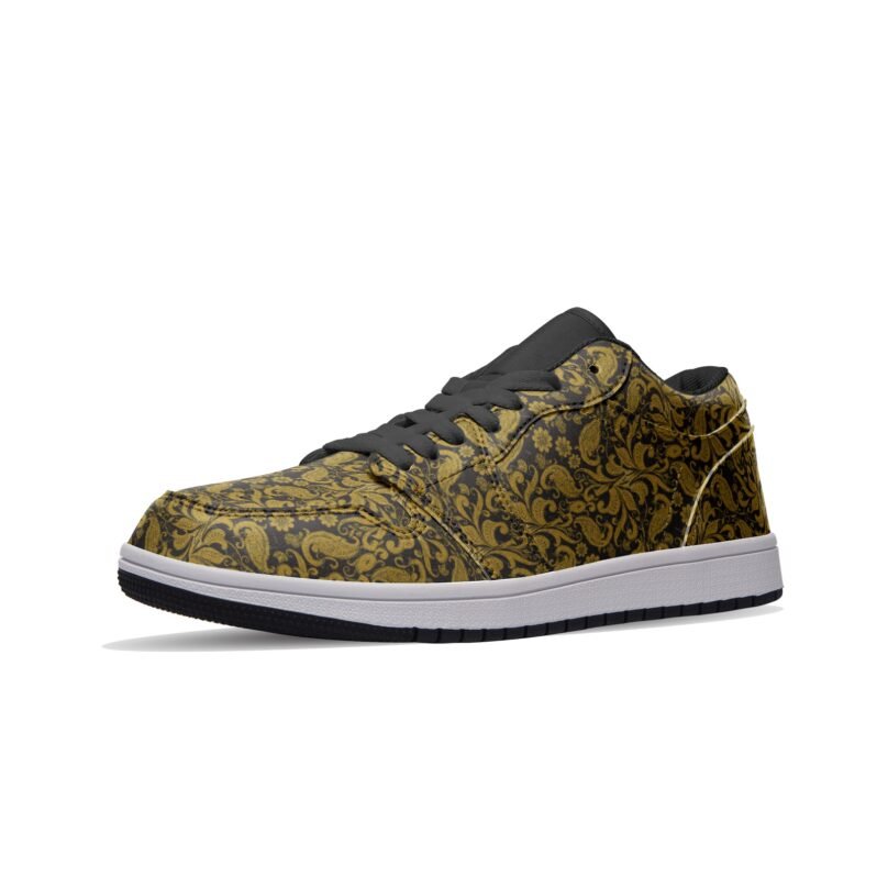 Unisex Low Top Leather Sneakers - Image 4