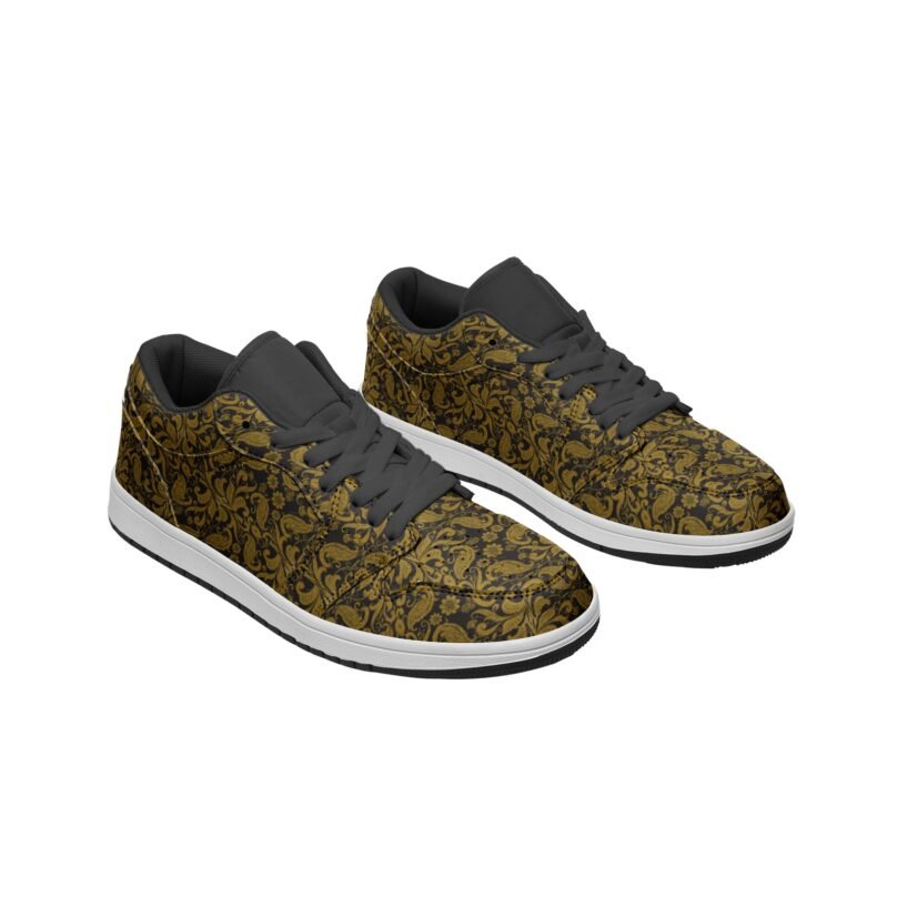 Unisex Low Top Leather Sneakers - Image 5