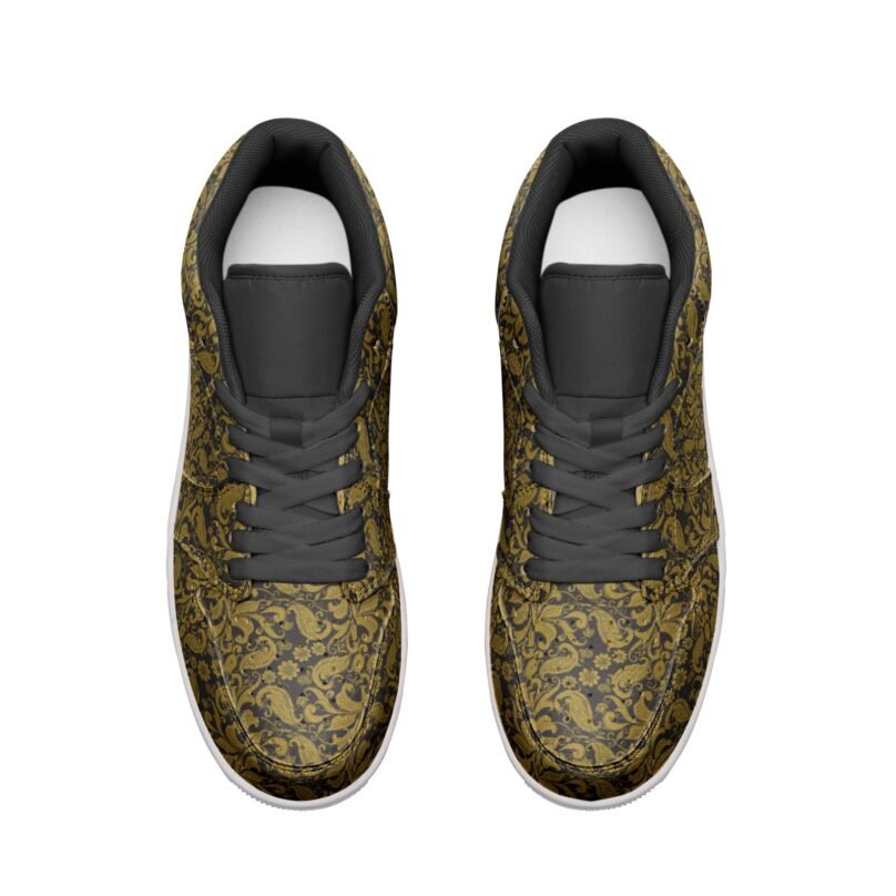 Unisex Low Top Leather Sneakers - Image 6